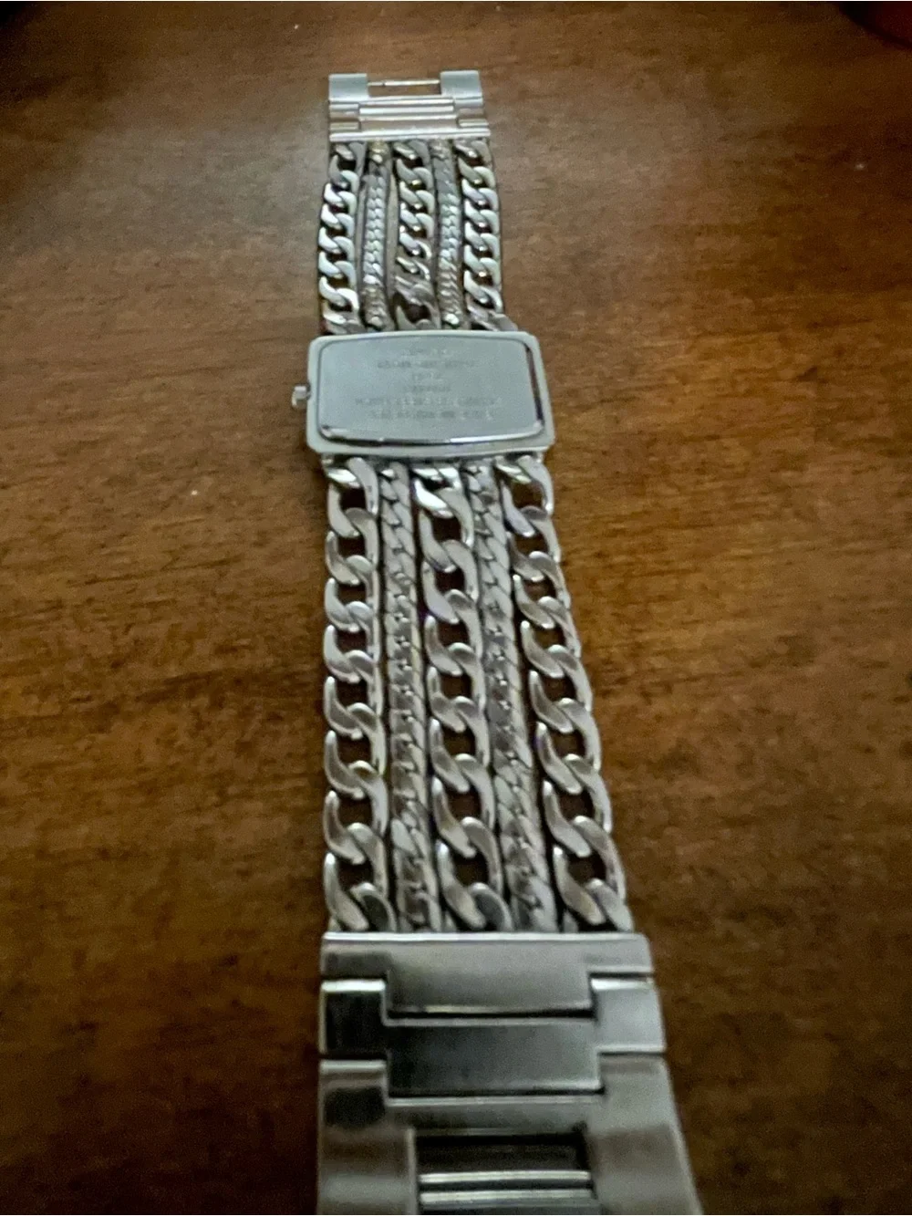 Silver Multi-Chain Bracelet Watch